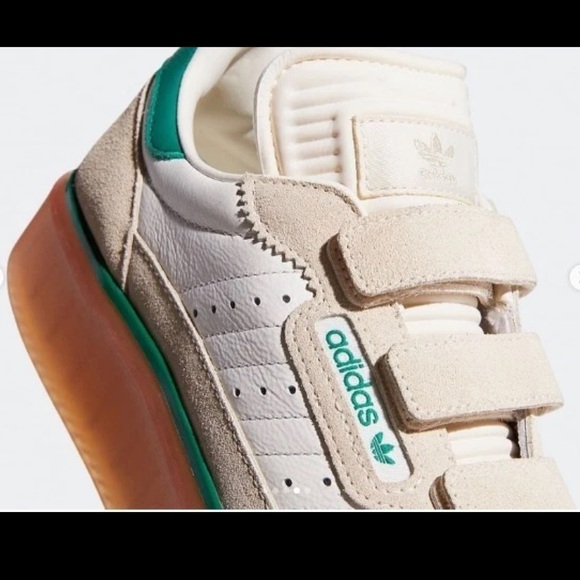 New Adidas Ivy Park x Super Sleek 3 Strap Wonder White Gum Women’s Sneakers, 9.5 - Picture 5 of 16